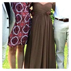 Brown bridesmaid/prom dress